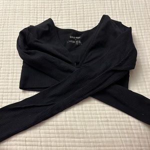 Garage long-sleeve crop top